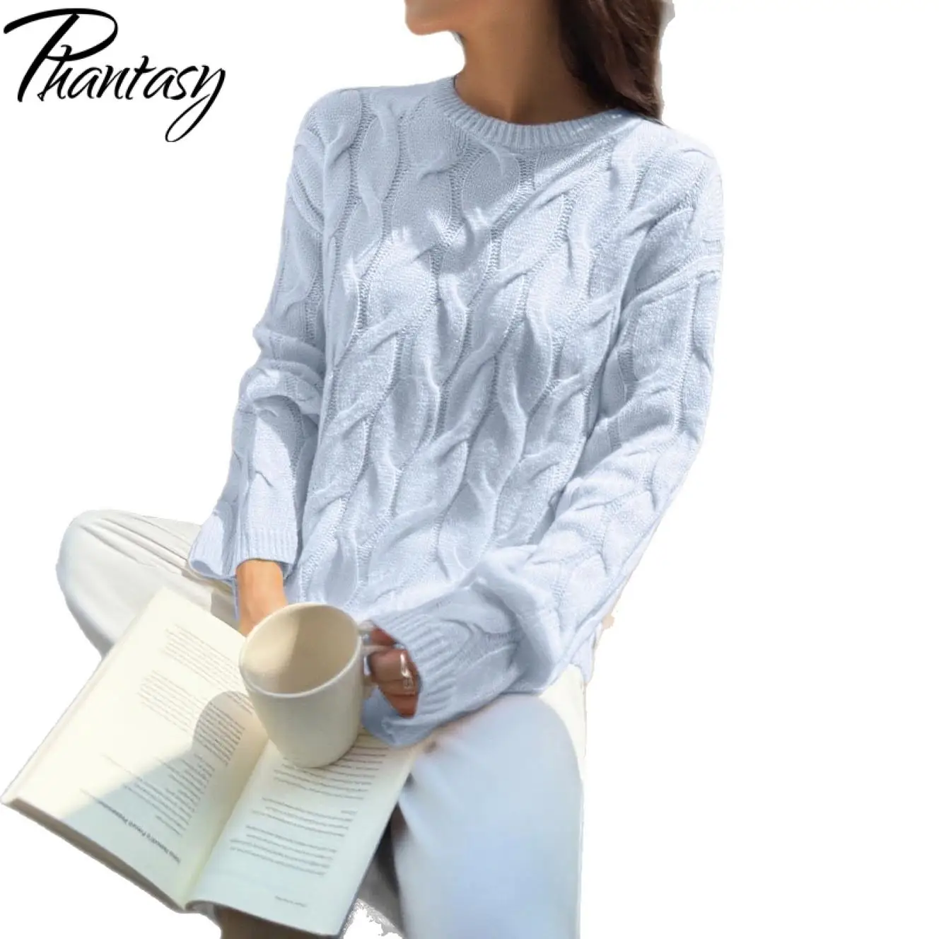 Phantasy Freizeit Einfache Lange Ärmel Einfarbig Weste Pullover frauen Kleidung 2025, Herbst Winter Pullover Vintage Kleidung