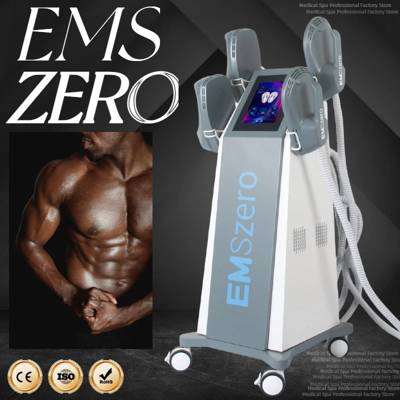 

EMSzero Body Sculpt Электромагнит для похудения 6500 Вт Высокая мощность 4 ручки для снижения жира машина для салона красоты новая стандартная потеря веса