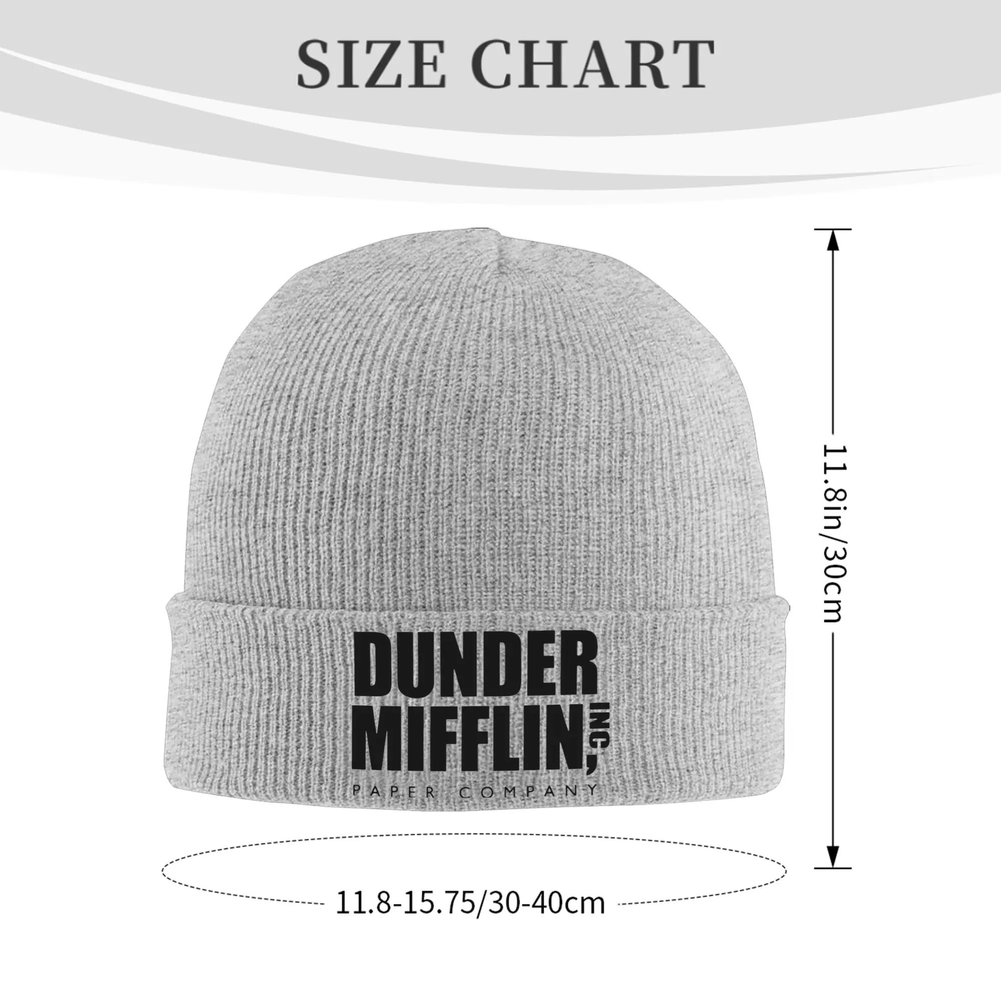 The Office Dunder Mifflin TV Show Hat Autumn Winter Skullies Beanies Warm  Caps Female Male Acrylic Bonnet