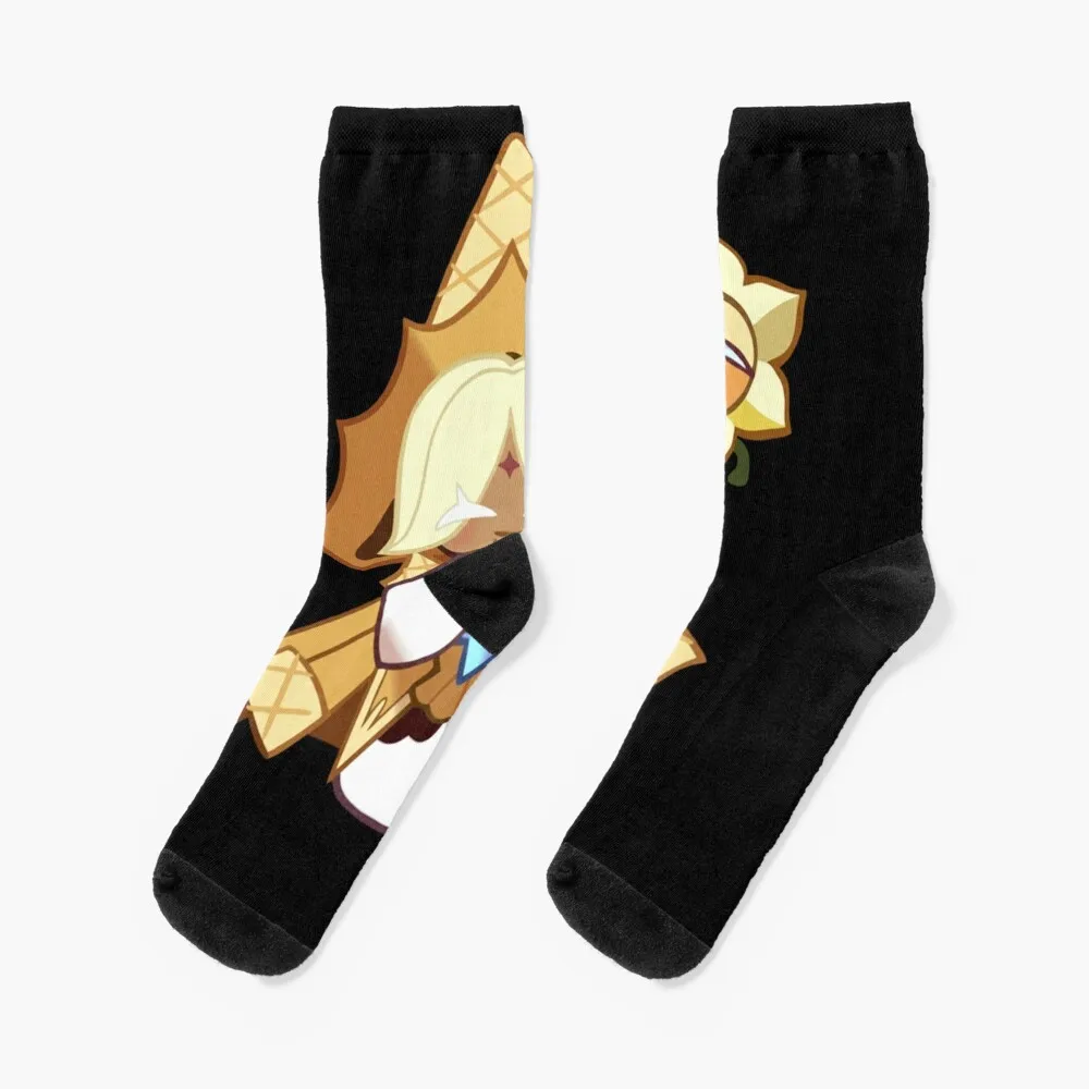 Calcetines tobilleros para hombre y mujer, medias clásicas con diseño de galleta de vainilla pura, ideal para correr