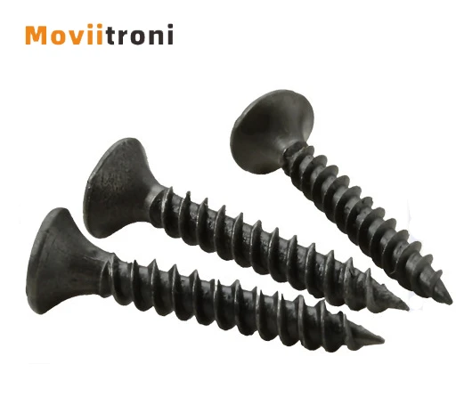 

100pcs M3.5 Phosphated Black Cross Countersunk Dry Wall Self Tapping Nail Countersunk Wall Panel Nail Wood Screw Screw