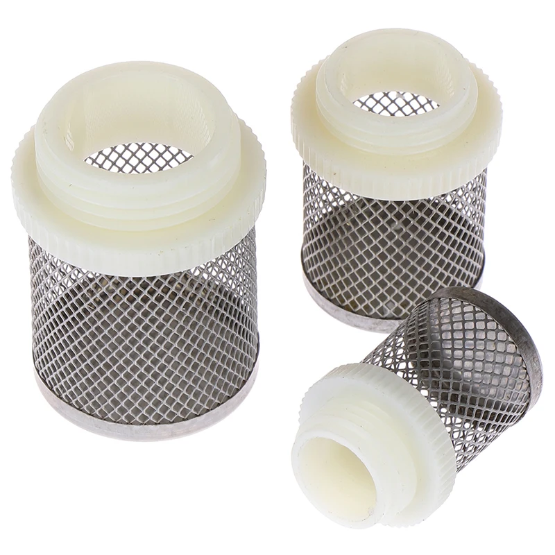 1pc New Stainless Steel Net Filter Garden Irrigation  Aquarium Fish Tank Filter Water Pump Protect Hose Mesh Strainer