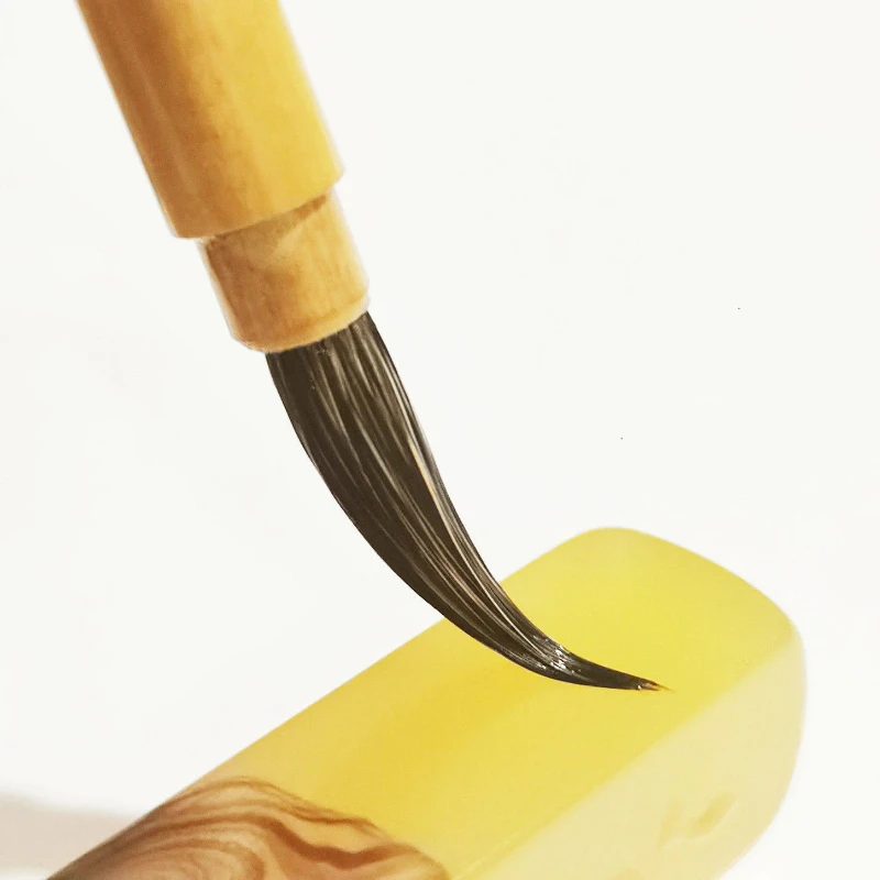 Slim Gold Style Calligraphy Brush Rabbit Hair Small Regular Script Cursive Script Writing Brush Bird Painting Outlining Line Pen