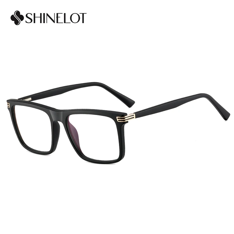 93556 Squre Men Eyeglasses Frame Science Geek Eye Protection Optical Glasses Youth Style Male College Students Eyewear view 2
