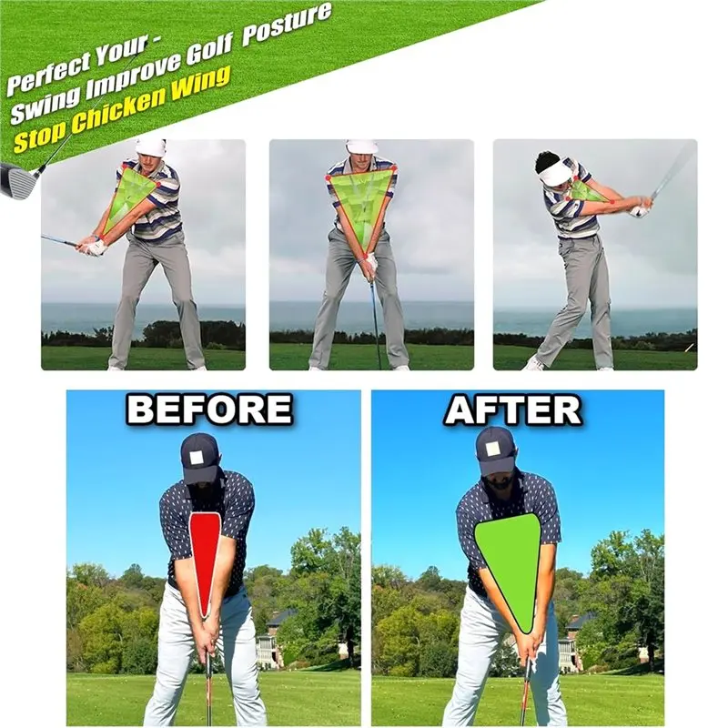 HOTB72A Chicken Wing Scooping Compression Golf Swing Trainer Ball-Master Forearm Connection& Impact Position Fix