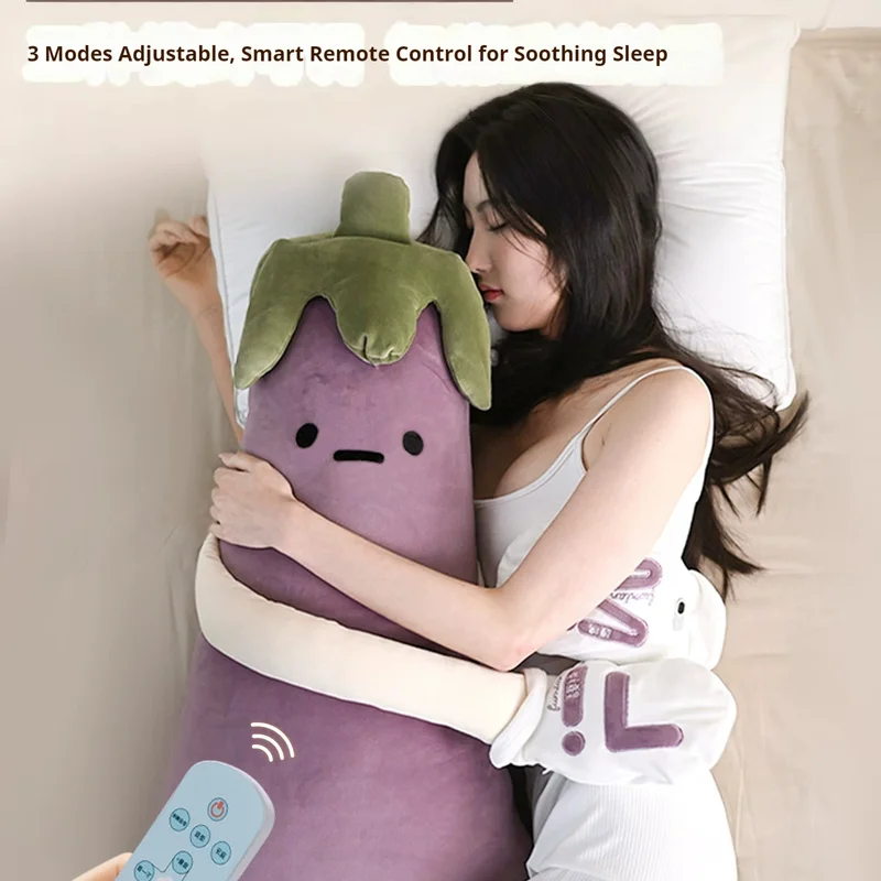 

Okya Sleep Pillow Eggplant King Graphene Heated Percussion Hug Pillow Three Adjustable Temp Settings For Kids Sleep Aid Bed Use