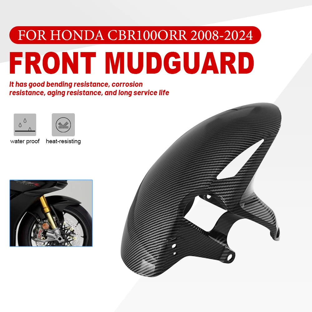 Front Fender For HONDA CBR100ORR  CBR 1000 RR 2008-2024 Motorcycle Mud Guard Mudguard Splash Fairing ABS Carbon Fiber