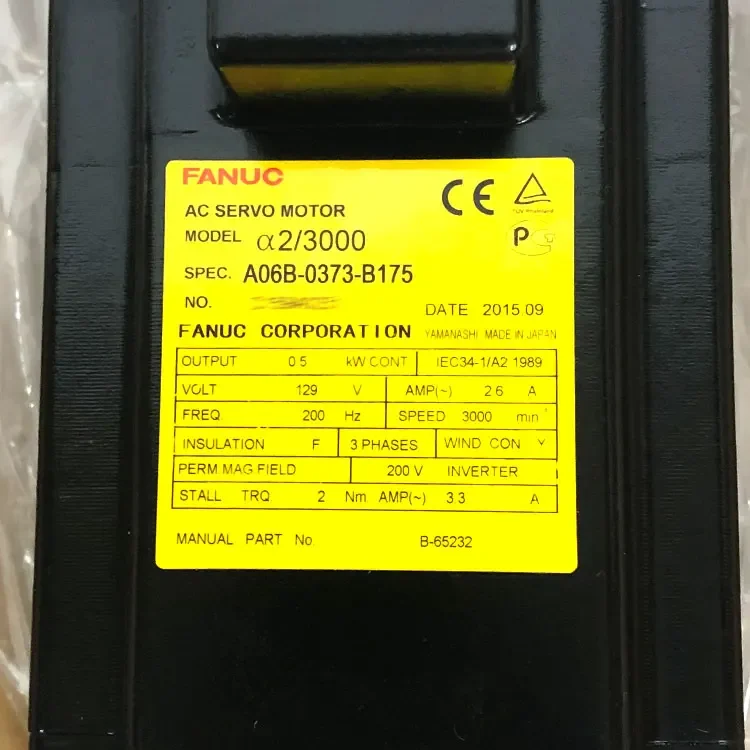 FANUC-servomotor AC para máquina de torno CNC, A06B-0373-B175