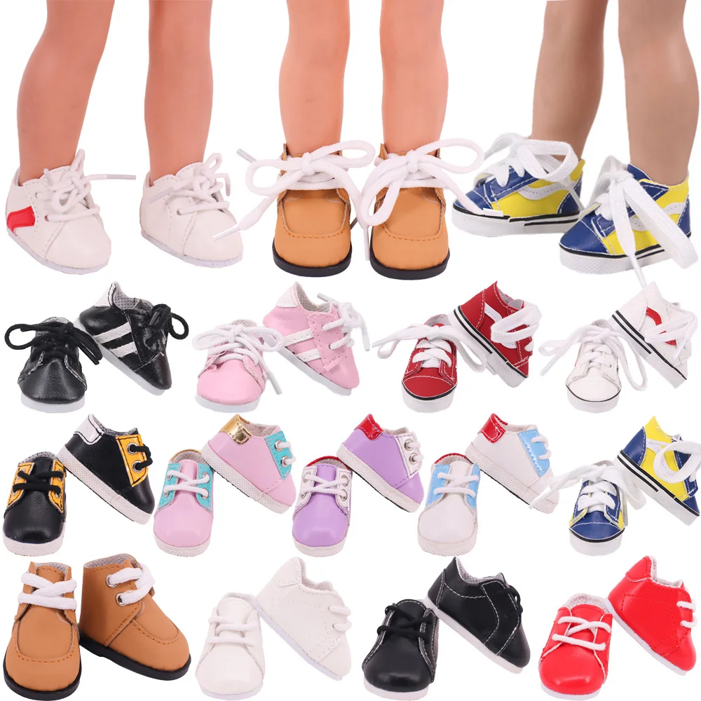 Doll Shoes Clothes Accessories Sneakers For 14.5inch Wellie Wisher&32-34Cm Paola Reina Doll Lace Up Shoes 20Cm KPOP/EXO Star Toy