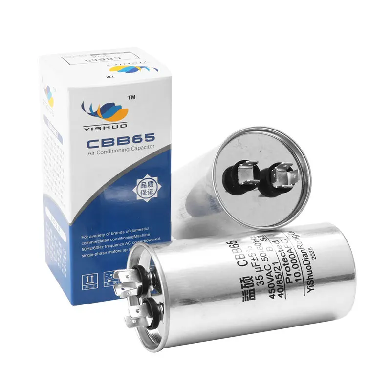 Manufacturer Supplies CBB65 Air Conditioner Capacitor 35uF Compressor Starting Capacitor CBB65A--air Capacitor