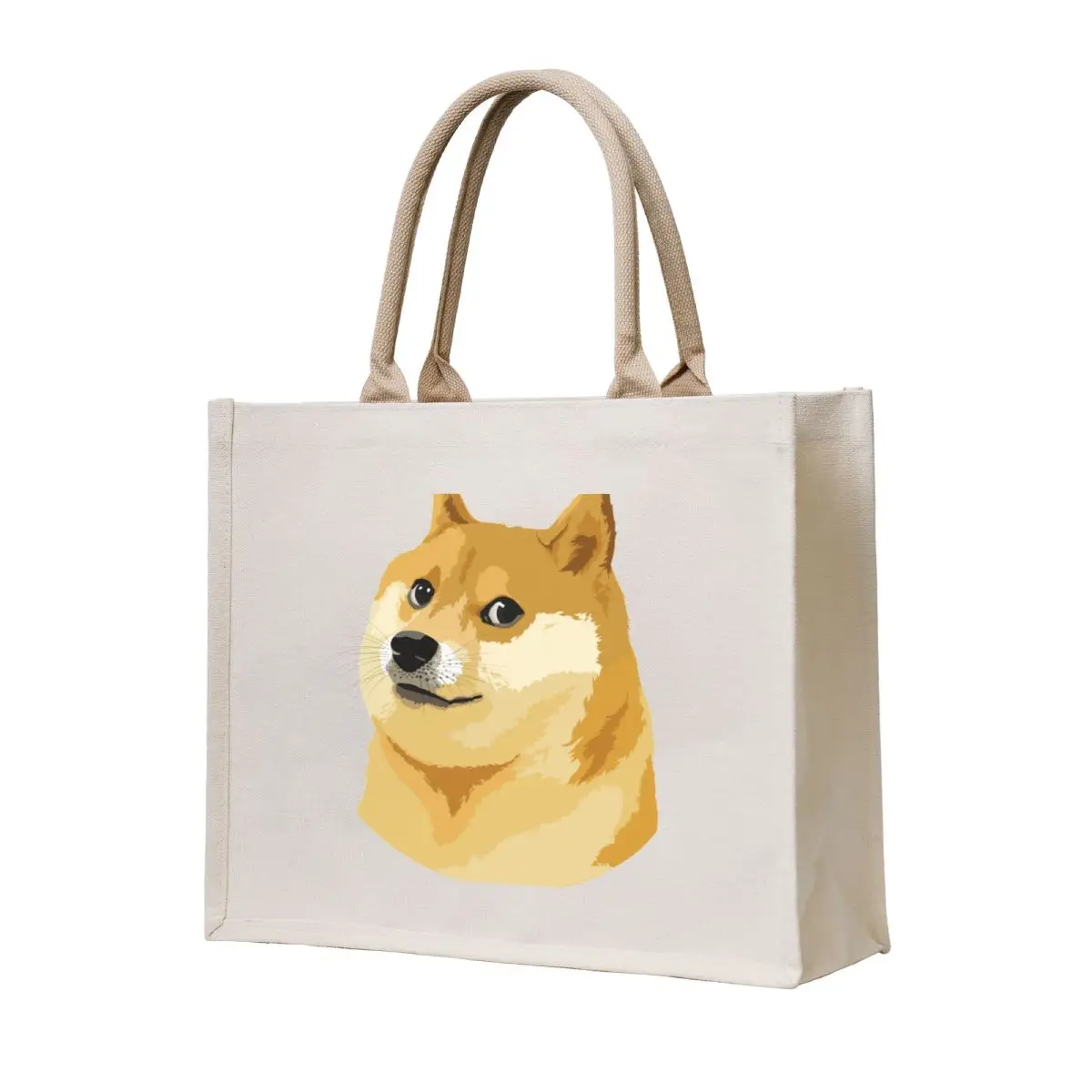 

Doge Shiba Meme Tote Bag female bag Fabric bag foldable reusable canvas tote