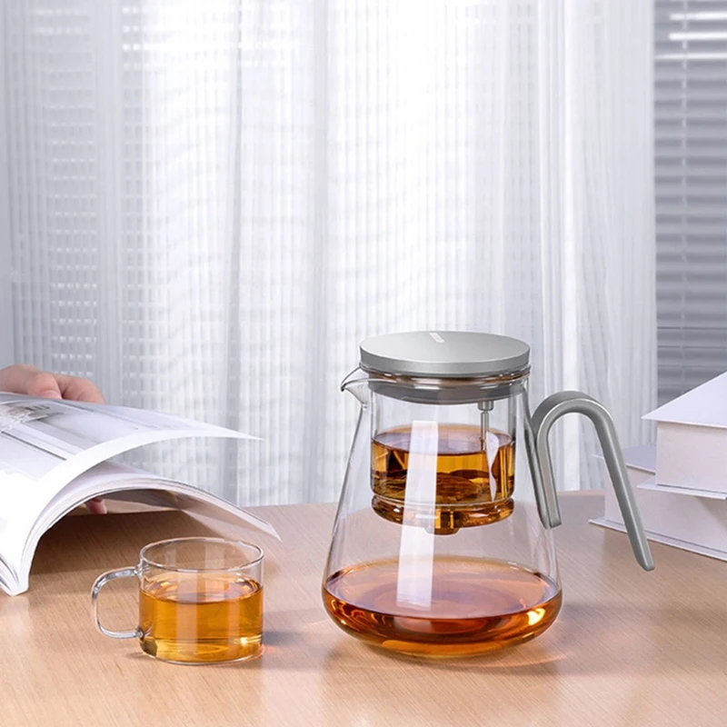 Magnetic Switch Tea Pot, High-End Tea Set, Tea Water Separator, Household Tea Making Tool, Heat- Glass Tea Dis Retail