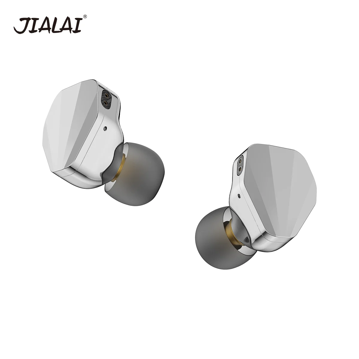 JIALAI Carat HiFi Wired Music Earphone 10mm Titanium Plated DLC Dynamic Vocal In Ear Earbud Monitor 0.78 2Pin Interface Headset