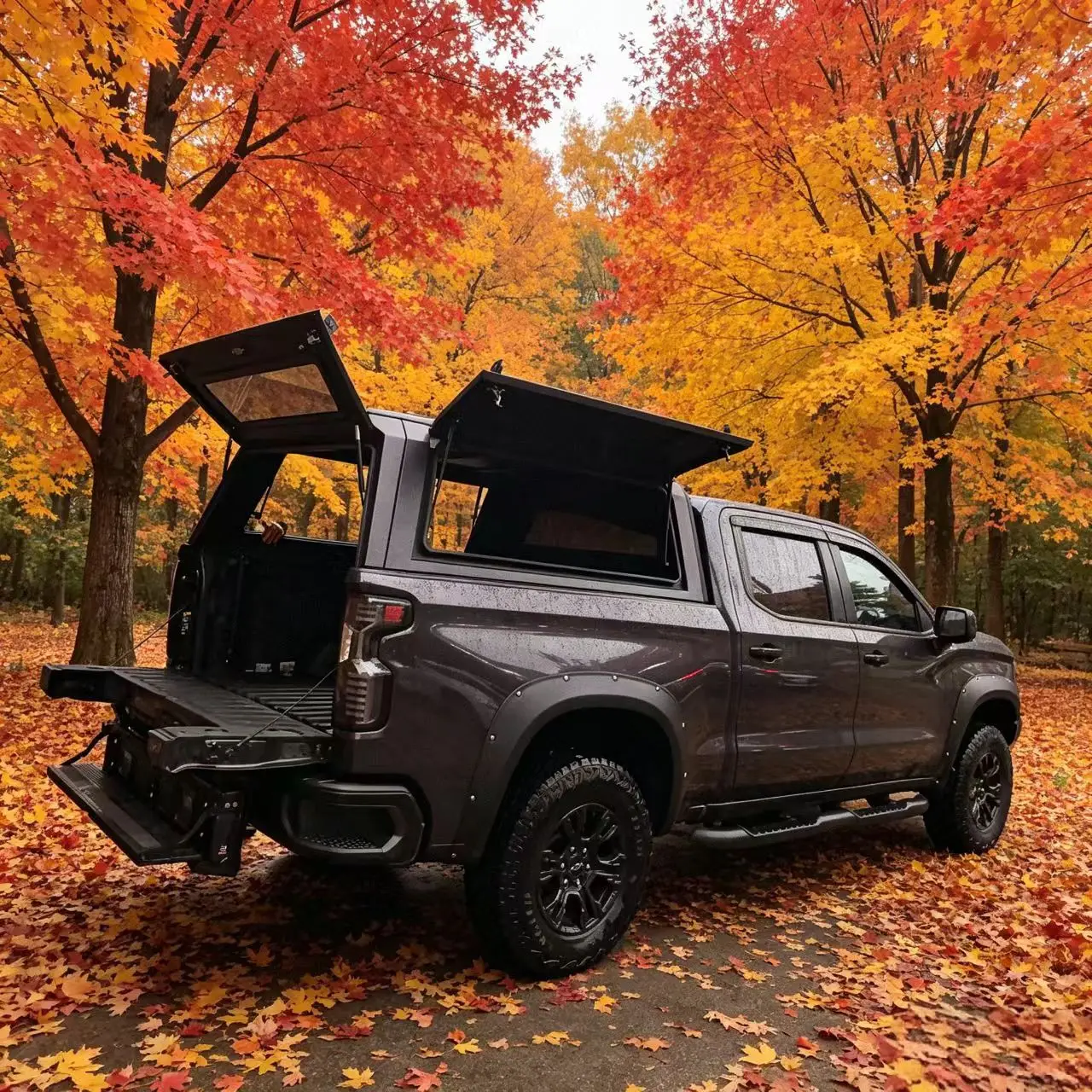 2019+ Sierra 2500 6.8FT Tonneau Cover Factory Supply Sturdy Easy Install Waterproof Anti Theft Dustproof & Never Rust