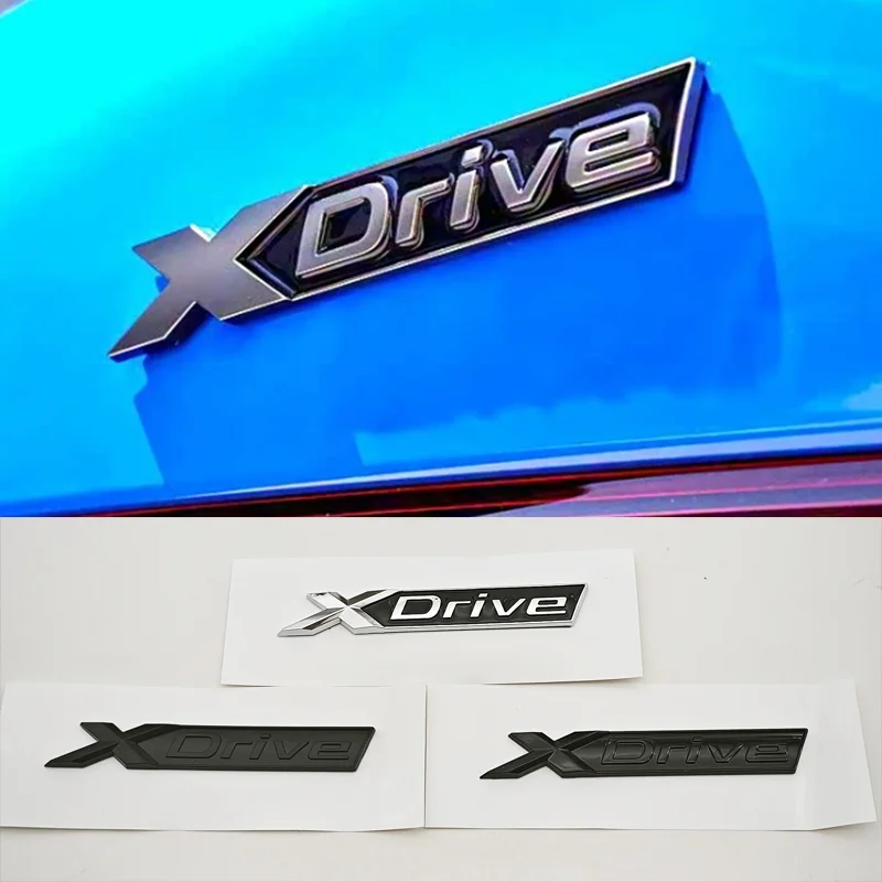 Nueva pegatina 3D ABS para coche, Logo Xdrive, emblema, insignia para maletero, placa de identificación X Drive para BMW Xdrive 320d 320i 530d 525d E60 G20, accesorios