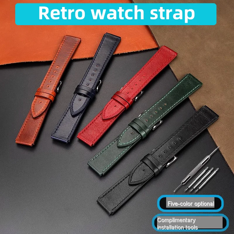 

AE1200 Retro leather strap for Casio AE-1200WH/1300/1000 Bracelet A159 A158W A168 F91w Vintage Watch Strap 18mm watchband parts