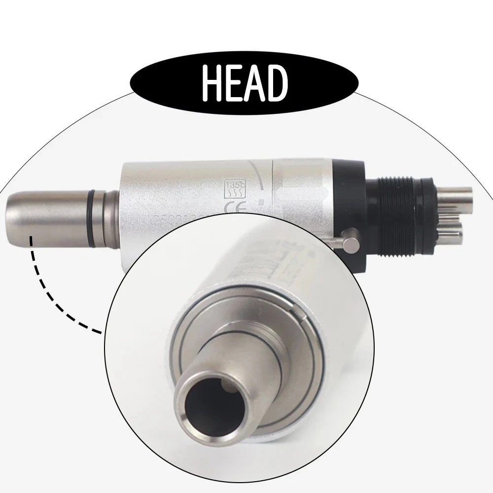 FX23 Dentals Slow Low Speed E-type Air Motor External Water Spray with Water Pipe Micro Motor 4 Holes Handpiece
