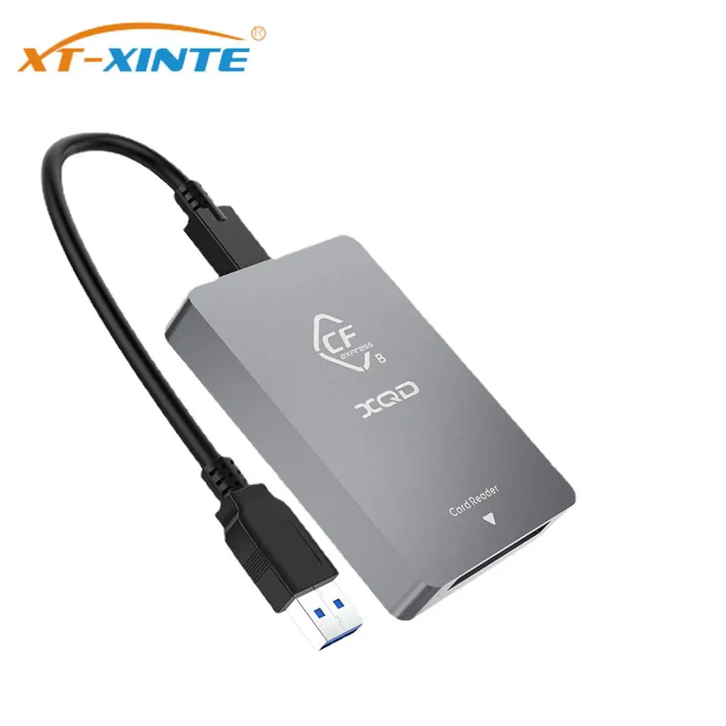 

XT-XINTE CFexpress Type-B / XQD Card Reader USB3.1 Gen2 10Gbps USB-C TypeC Card Reader Memory Card Adapter for MAC OS/ Window XP