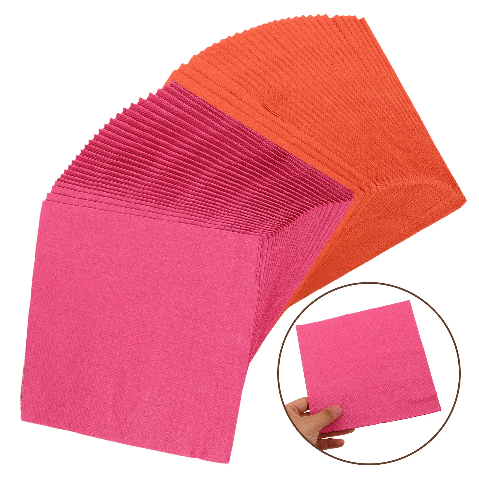 

80Pcs Colorful Paper Napkins Disposable Party Supplies High Absorbency Elegant Design for Weddings Birthdays Bathrooms