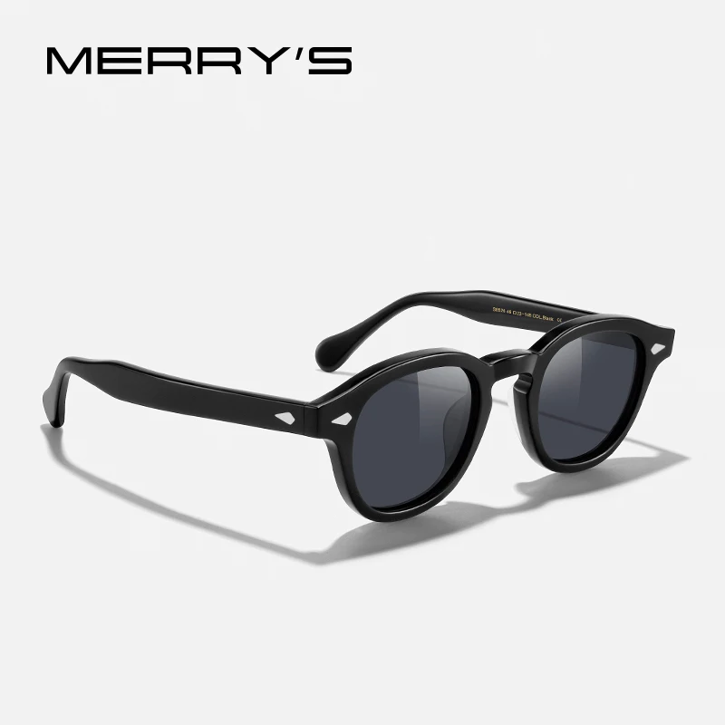 MERRYS DESIGN Acetate Polarized Sunglasses For Men Women Retro Vintage Square Luxury Trending Sunglasses UV400 Protection S8526