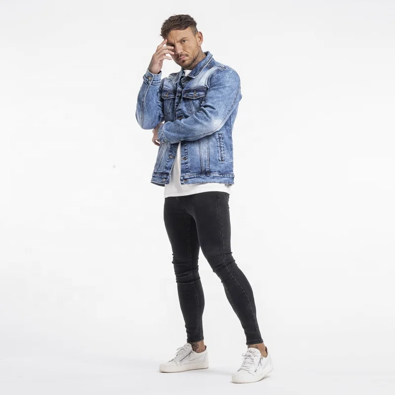 

Стильная рваная куртка с несколькими карманами, зимняя ветрозащитная джинсовая куртка, пальто, куртка на заказ для мужчин