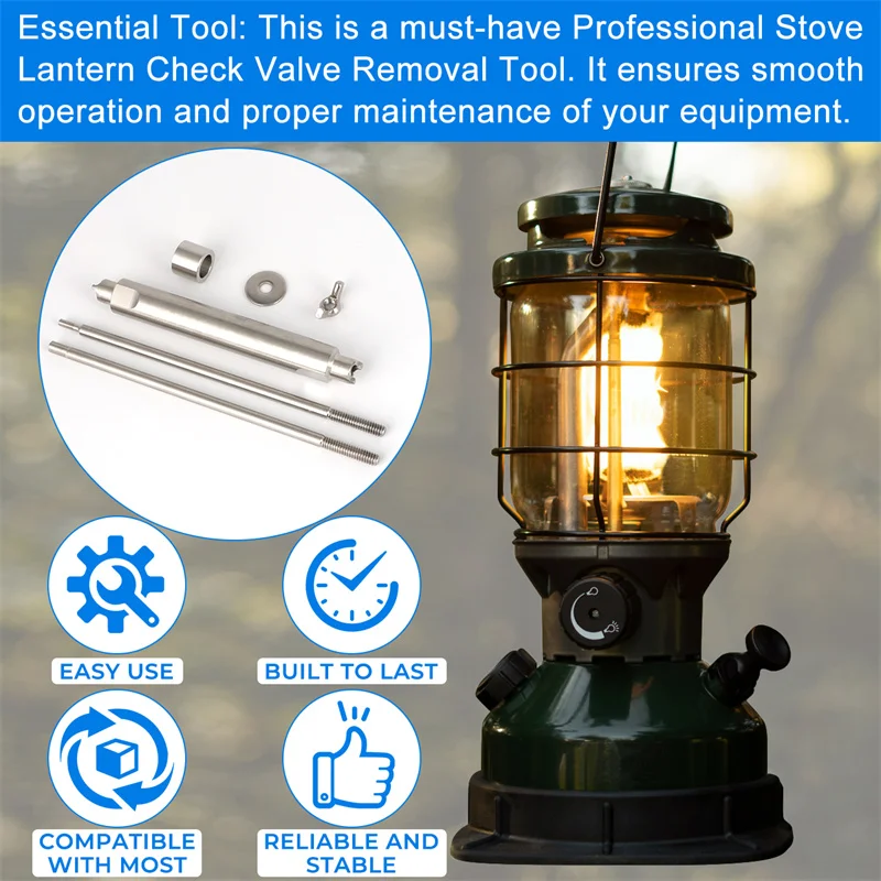 Fit For Coleman Lantern Stove Check Valve Removal Tool Wide & Narrow Slot - Double End Tool . 220b and up