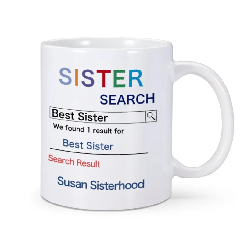 European and American Cross-border New Good Sisters Search Results Gifts Water Cups Ceramic Coffee Cups Mugs Spot Wholesale