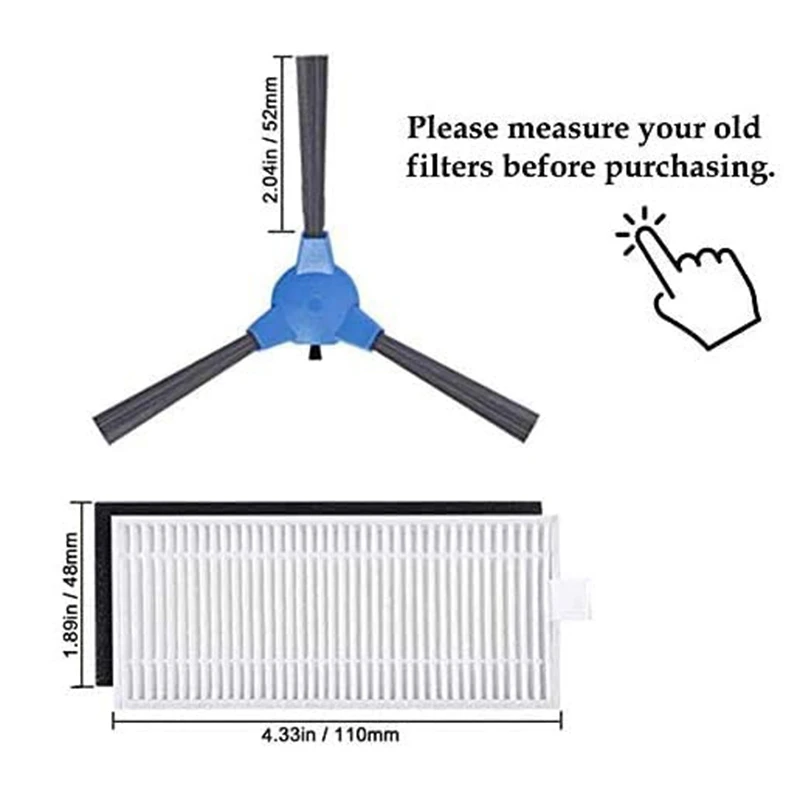 مجموعة قطع غيار بديلة مكونة من 28 قطعة متوافقة مع فرشاة دوارة Eufy Robovac 11S 30C 15C R3500 R3500S، R550(R500+)، R650
