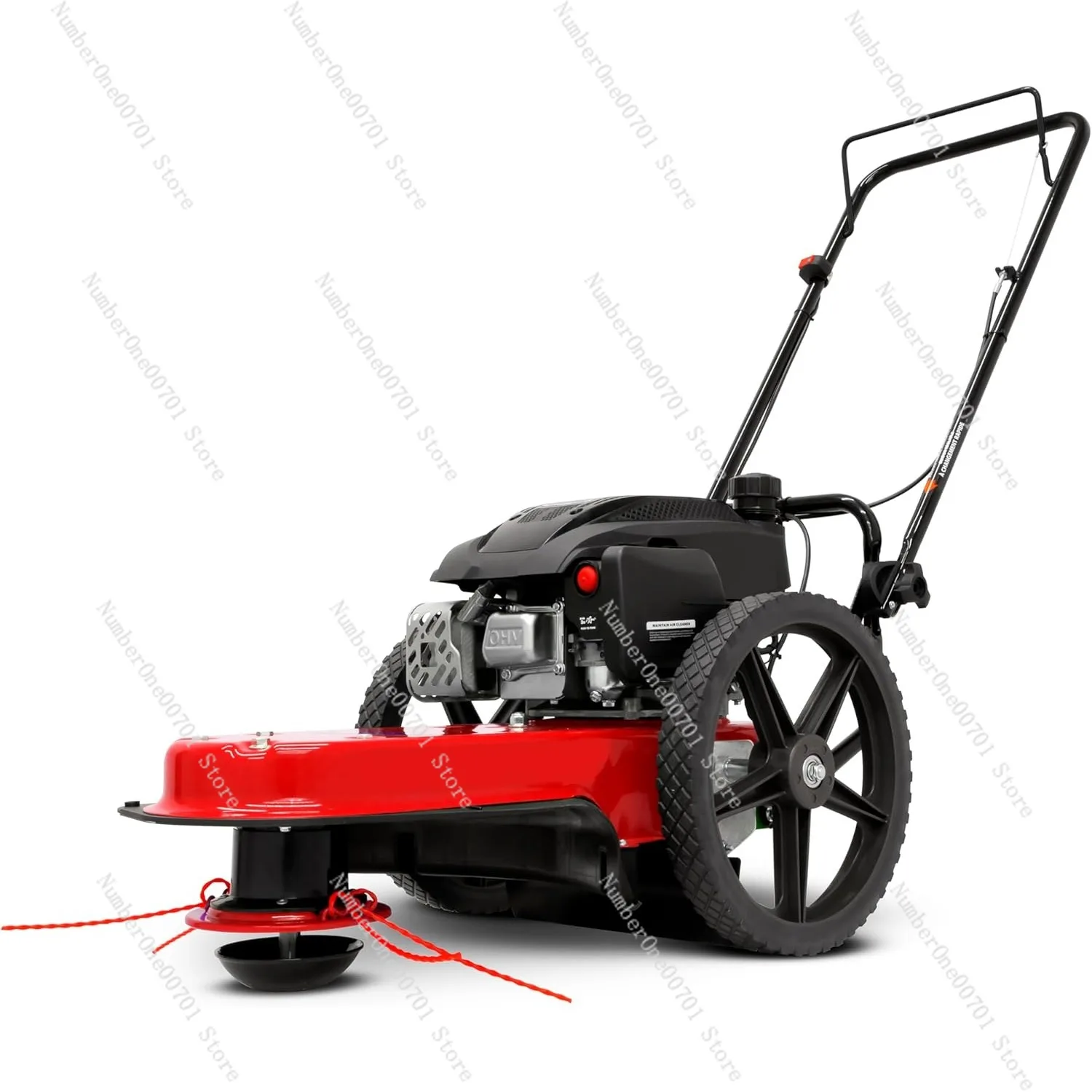 Walk Behind String Mower with 160cc Viper 4-Cycle Engine, 22” Cutting Diameter, 14” Never-Go-Flat Wheels, Easy Assembly