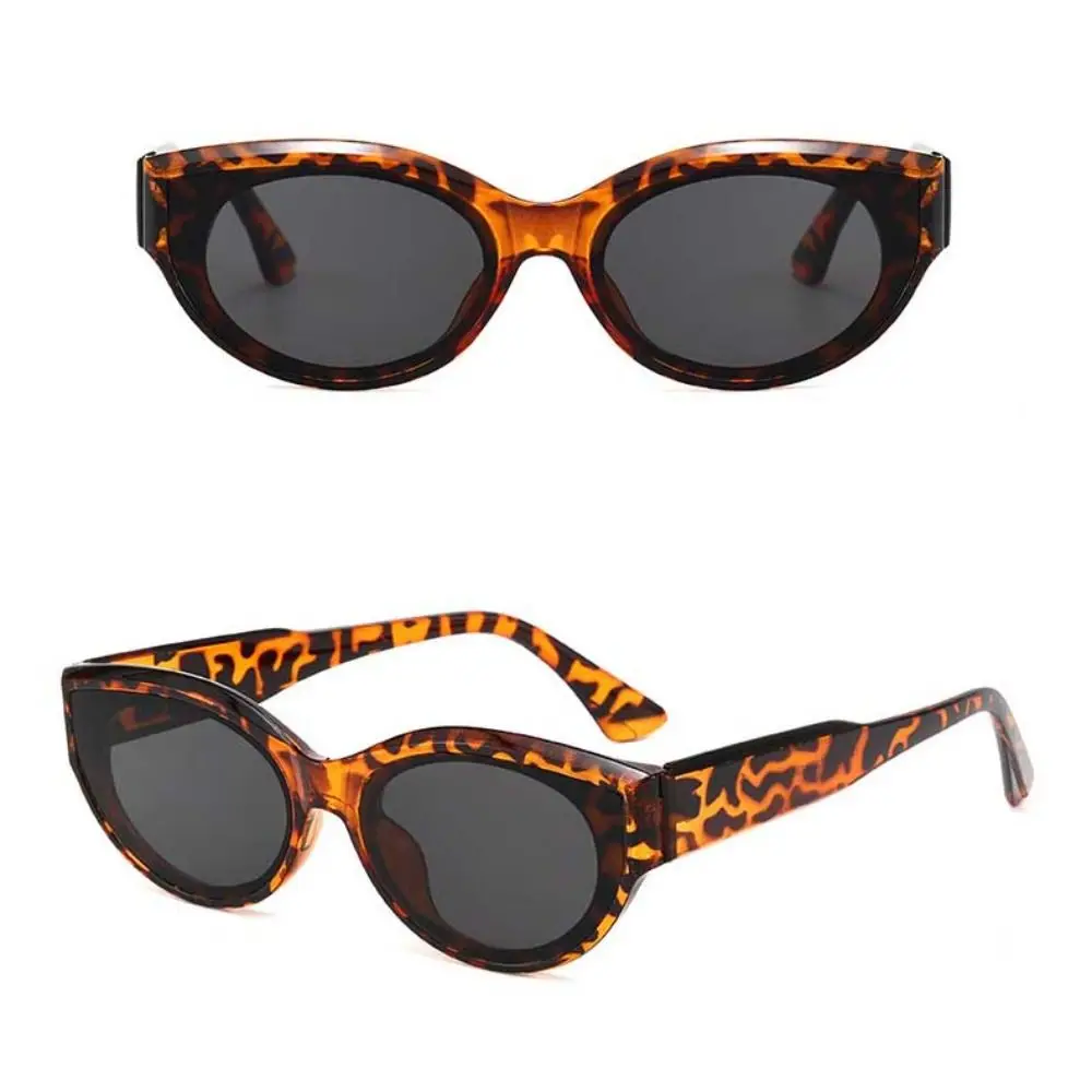 Nouvelle mode lunettes de soleil œil de chat été extérieur cadre ovale lunettes de soleil UV400 voyage rue Style elliptique lunettes carrées femmes hommes