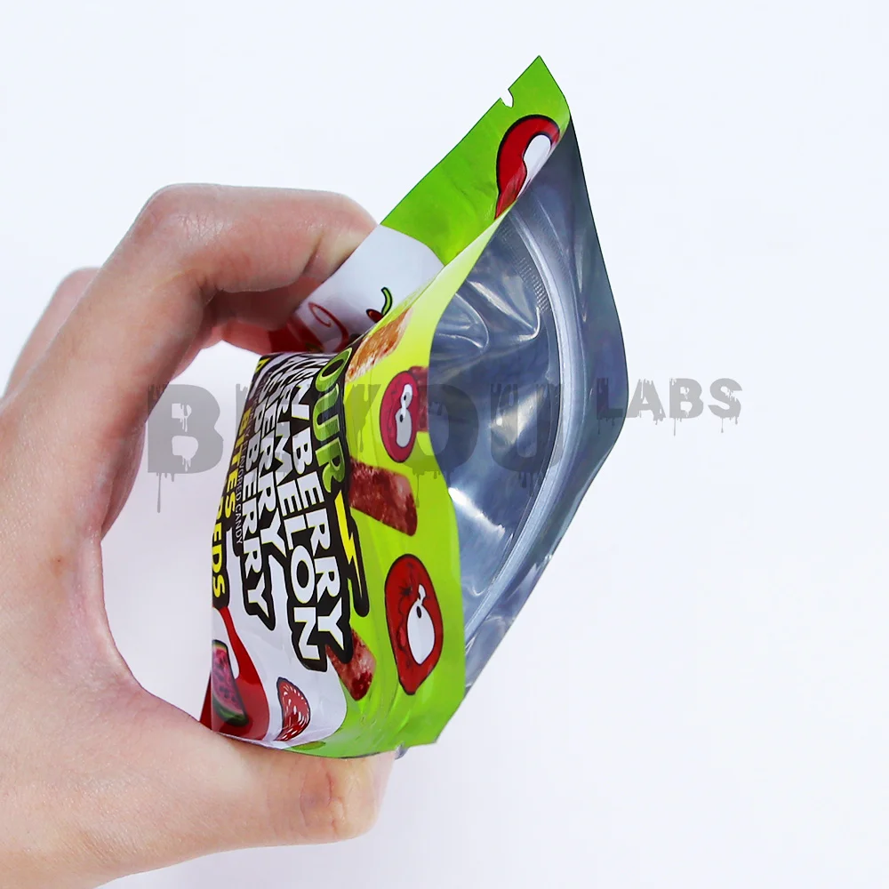 Food Bag Cartoon Pattern Bags Candy Gummy Storage Pouch Reusable Waterproof Pouches Self-sealing Zipper Packaging Customize10PCS