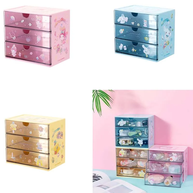 

Miniso Underwear Storage Box My Melody Cinnamoroll Pom Pom Purin Cartoon Printing Storage Box Drawer Storage Box Christmas Gift