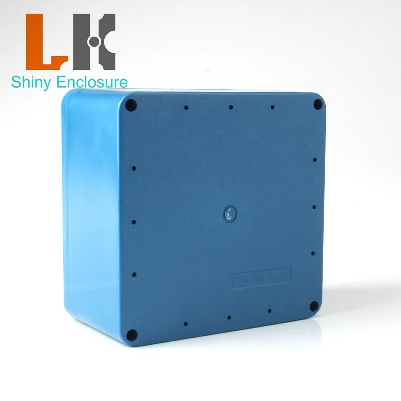 160x160x90mm LK-Y16 Custom Plastic Abs Waterproof Electrical Board Blue Ip65 Plastic Enclosure Circuit Board Control Box