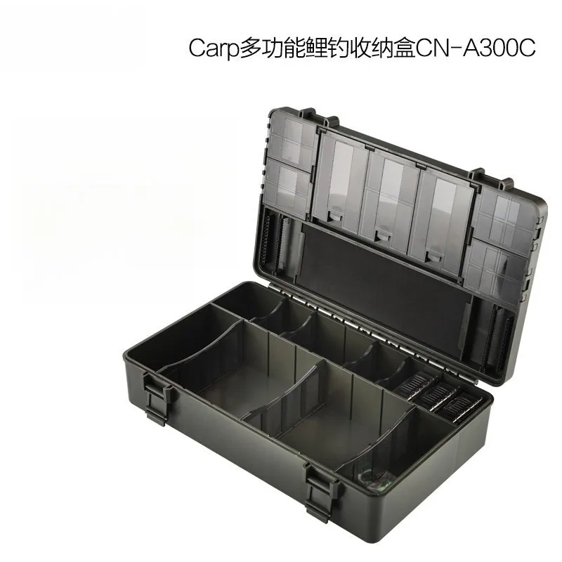 Carp Fishing Leader Line Box with Scale, Sealed Waterproof Multifunctional European Style Rig Tackle Storage Case
