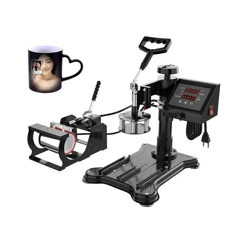 Multifunctional t Shirt  16x24/16x20/60x80 5/8 in 1 Automatic Heat Transfer Sublimation Heat Press Machine