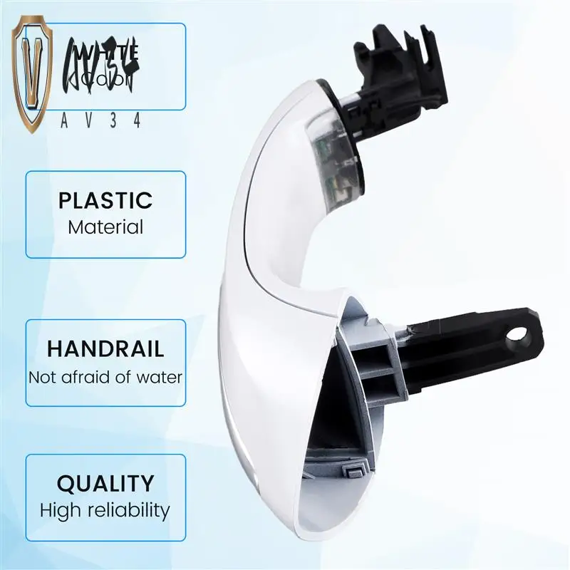 

AV34-Outer Exterior Door Handle+Light LHD For BMW 5 6 7 Series F07 F10 F11 F06 F12 F13 F01 F02 F03