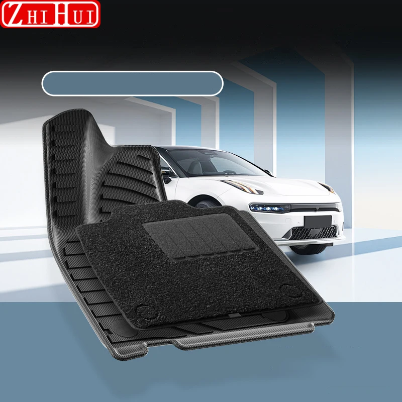 For New Zeekr 001 2024 Restyling Car Styling Floor Mats Double Layer Carpet TPE Foot Pad Trunk Mat Backrest Mat Auto Accessories