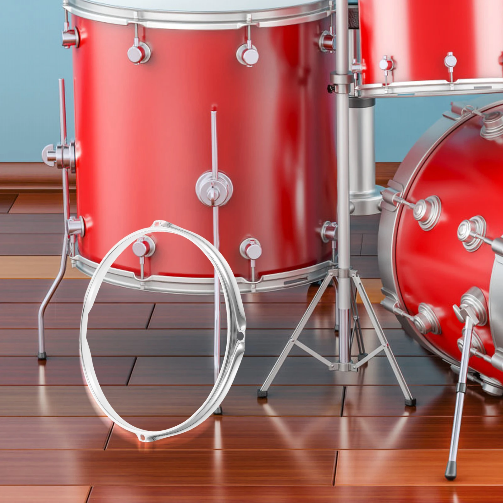 

Premium Pressing Ring Thick Durable Metal Electroplated Wear-Resistant Easy Install Drum Ring Replacement For Drum Set