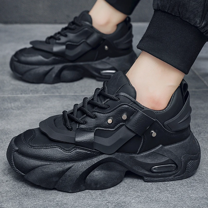 Fashion Classics Chunky Skateboard Zapatillas Hombre Mens Tennis Thick Sole Male Sneakers Outdoor Anti Slip Casual Shoes for Men