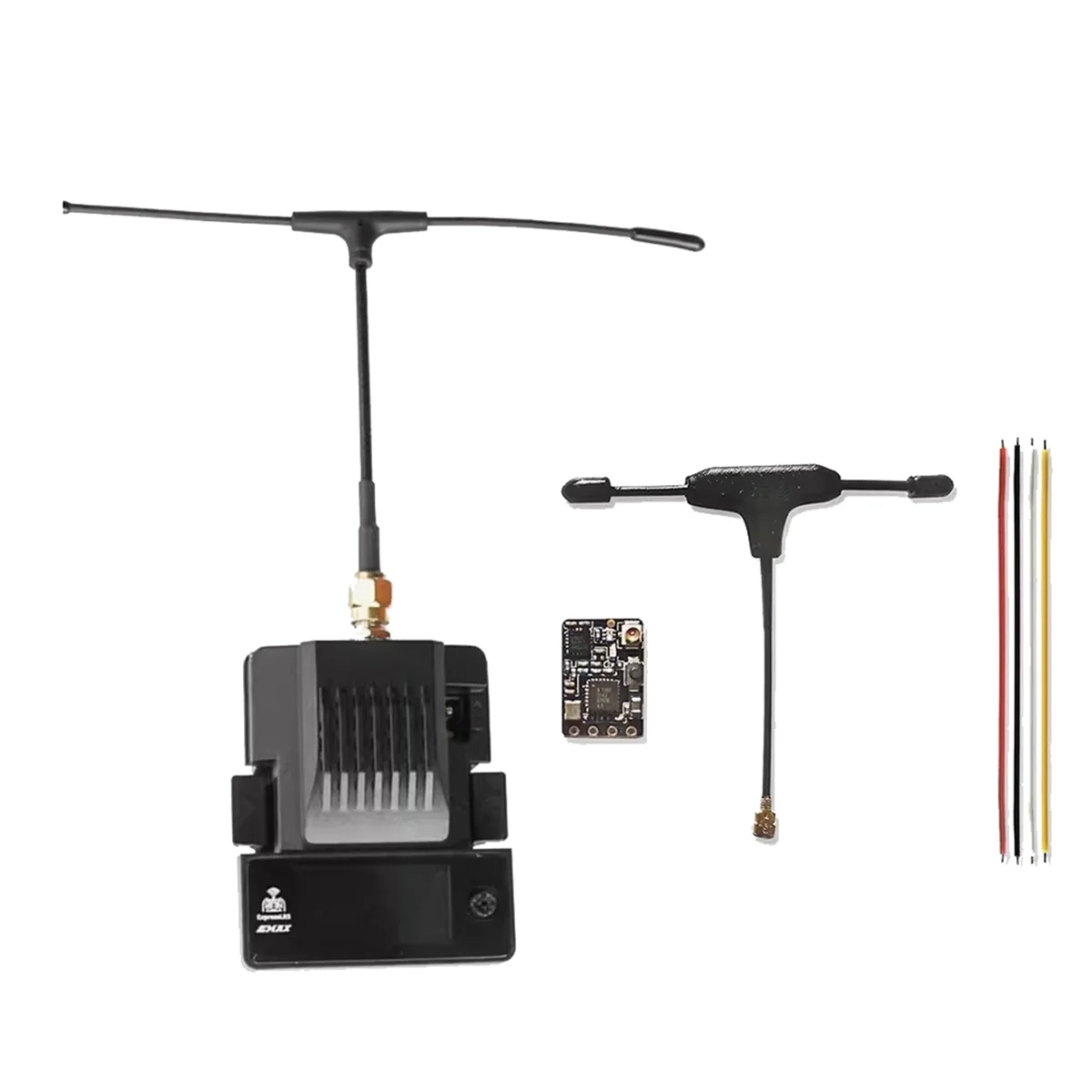 For EMAX Aeris Link RX TX 1W Receiver+Transmitter Kit with OLED Display for RC Airplane FPV Drone ELRS 915MHz