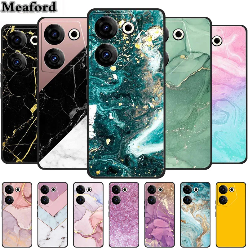 Case for Tecno Camon 20 Pro 5G Marble Silicone Soft TPU Back Cover For Tecno Camon20 Pro 5G Phone Cases 6.67