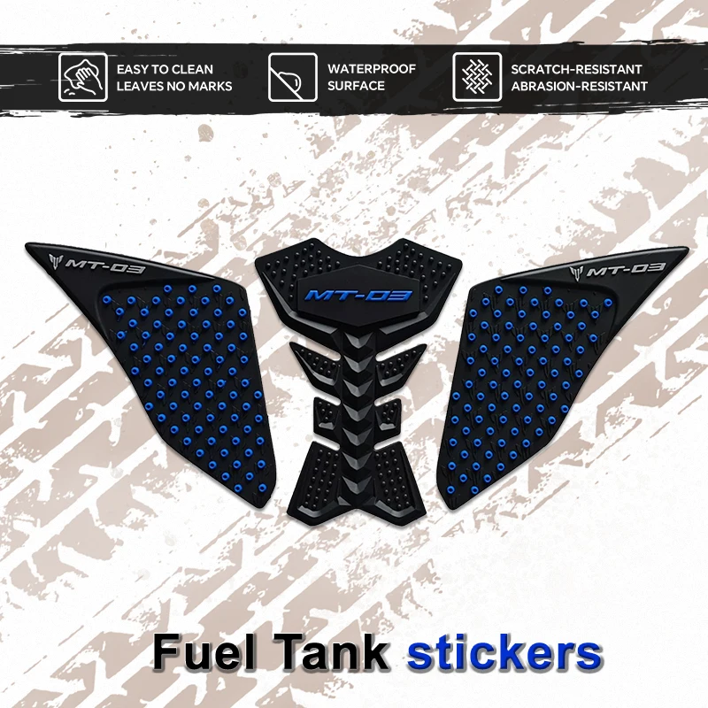 

Наклейки-протекторы 3D на топливный бак для мотоциклов MT-03 MT-07, противоскользящие декоративные наклейки на кузов, аксессуары