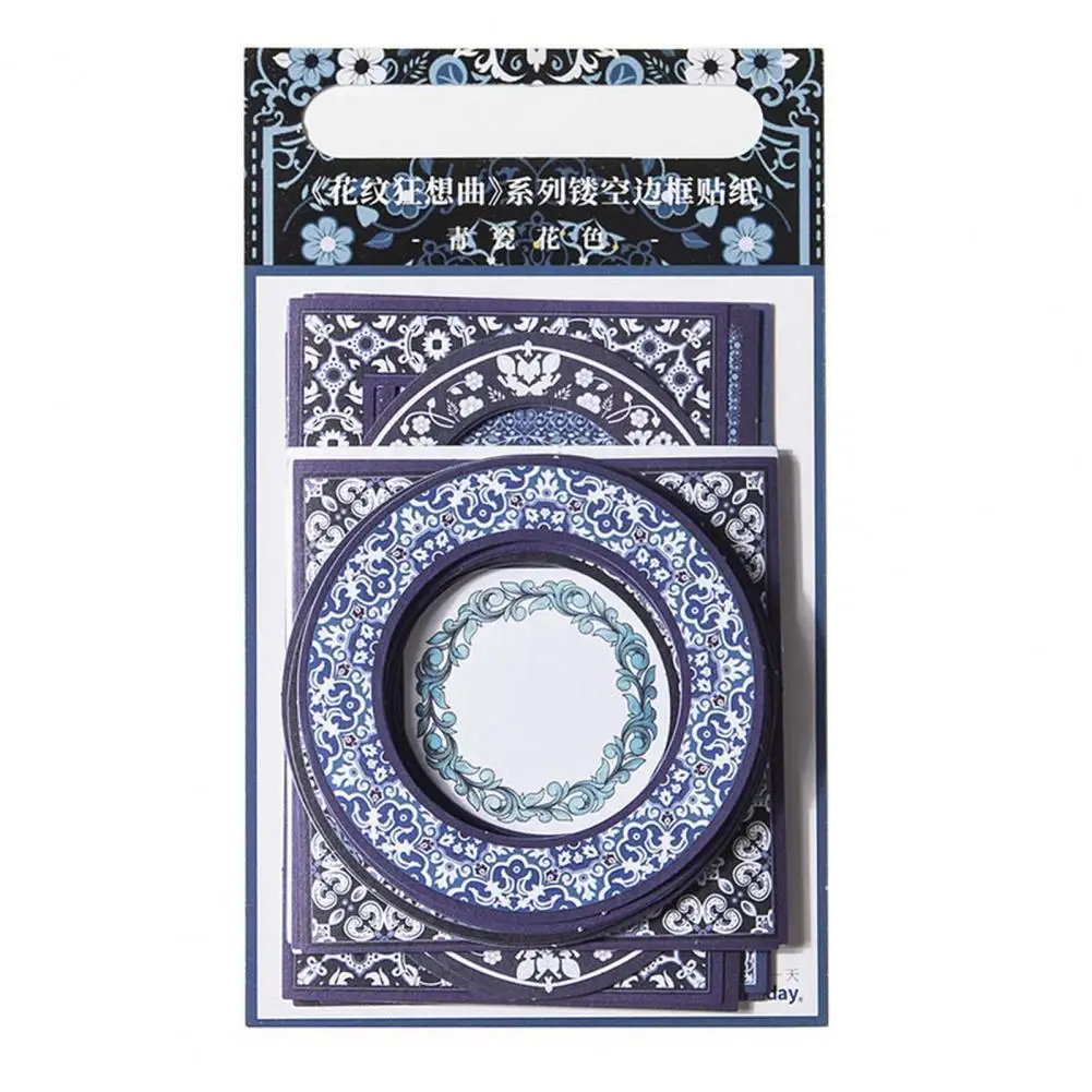 1แพ็คนวัตกรรมบาร็อค Openwork คู่มือ Bahan dekorasi ที่ถอดออกได้สติกเกอร์ที่อุดมไปด้วยรูปแบบอุปกรณ์งานฝีมือ