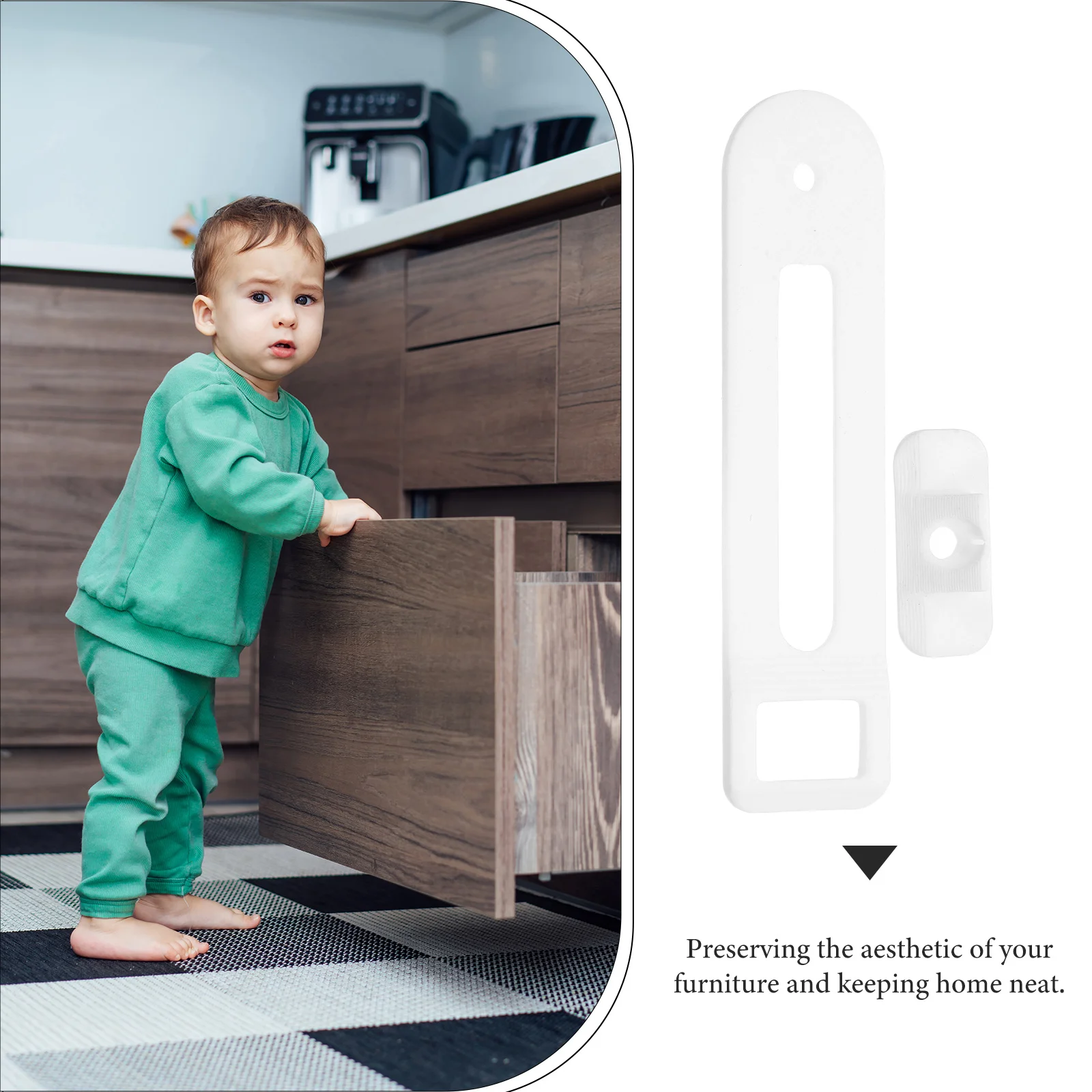 4 قطعة أقفال خزانة الطفل التدقيق U-شكل درج مزلاج السلامة للمطبخ خزانة خزانة انزلاق قفل الباب الثلاجة