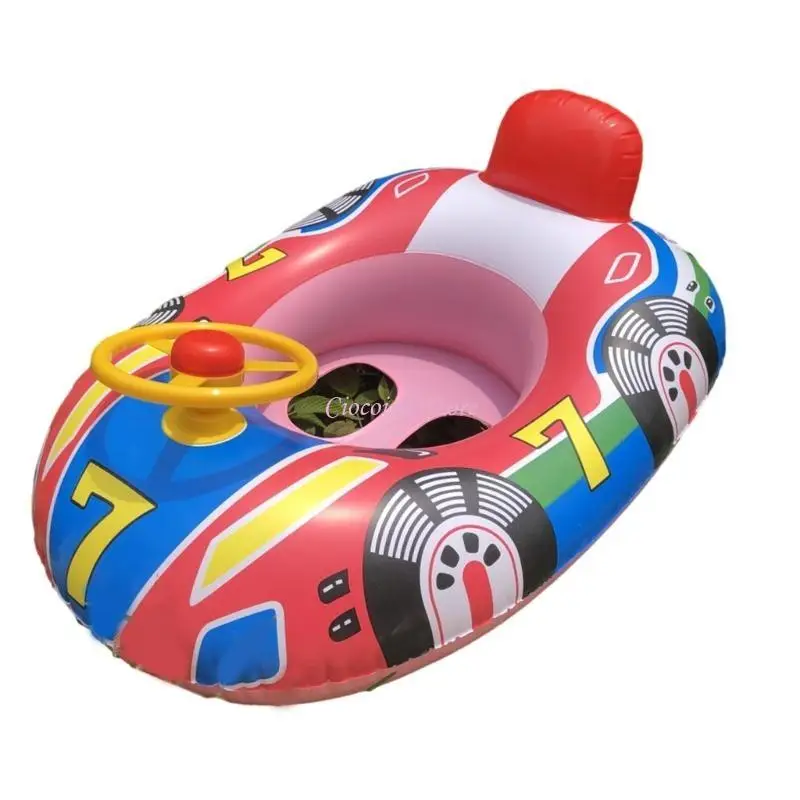 Y1UB Baby Innovative Float Swim Rings Cartoon Infant Kids Swimming Pool Inflatable Rings Play Water Toy Swim Rings for Kids
