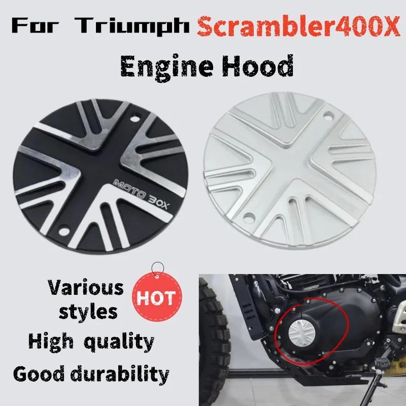 

Для Triumph Scrambler400X модифицированная декоративная крышка двигателя, боковая крышка из алюминиевого сплава, маленькая летающая крышка