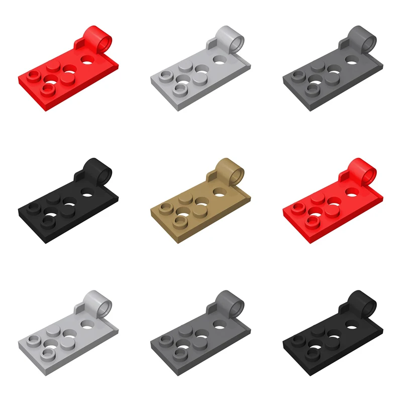 

100pcs 98285 Hinge Plate 2x4 with Pin Hole Bottom Building Block Accessories MOC Educational Construction Toys Brick