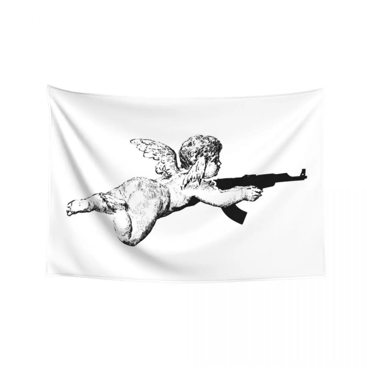 

Angel with AK-47 Tapestry Things To The Room Decoration Home Aesthetic Room Decorations Home Decoration Tapestry
