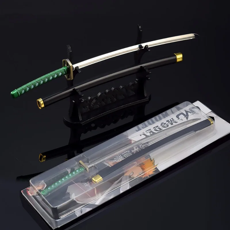 Aizen Sousuke Kycontound Suigetsu Arme, Modèle d'anime en métal populaire japonais, Artisanat d'ornement Katana, Épée de samouraï, Jouets de collection, 26cm