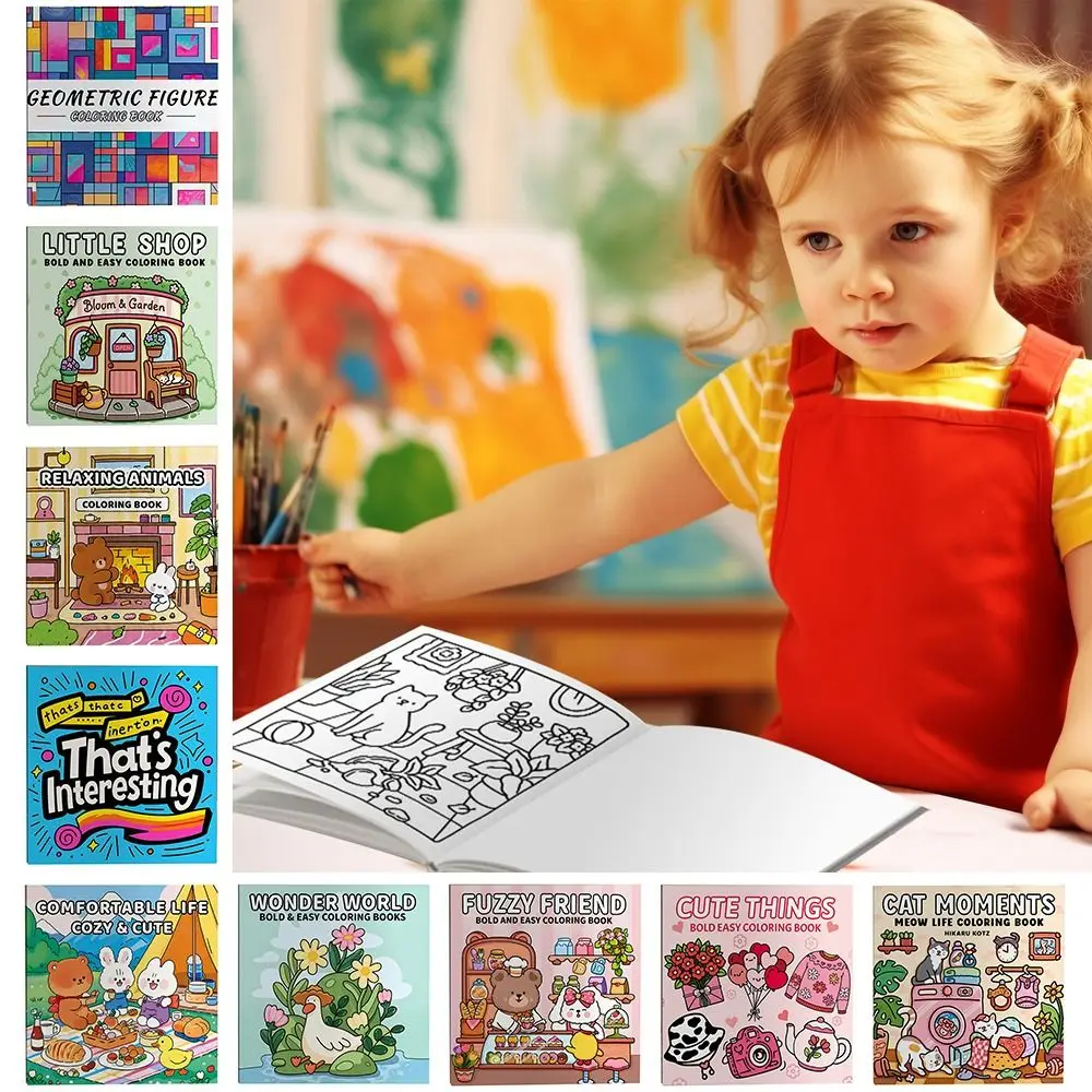 面白い漫画ぬり絵教育絵画ギフト落書き絵画ブックストレスリリーフペーパーバック大人とティーン向け